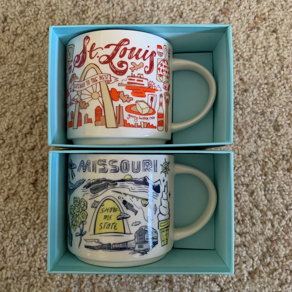 SAINT LOUIS / MISSOURI Been There Series Starbucks Mugs! Set of 2!